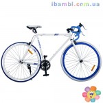 Велосипед 28 д G58JOLLY S700C-1H, бело-голубой